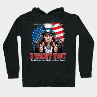 Uncle Sam I Want You Guns Hoodie